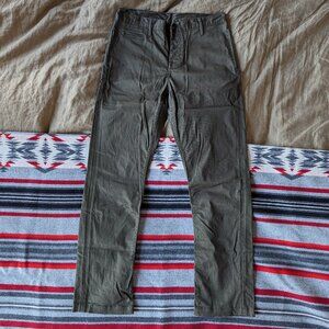 Left Field Coal Miner Chinos in Olive